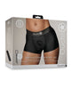 Carica l'immagine nel visualizzatore Galleria, Shots Ouch Vibrating Strap On Boxer - Black M/L