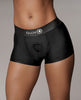 Carica l'immagine nel visualizzatore Galleria, Shots Ouch Vibrating Strap On Boxer - Black M/L