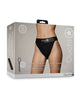Carica l'immagine nel visualizzatore Galleria, Shots Ouch Vibrating Strap On Panty Harness w/Open Back - Black XS/S