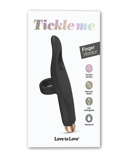 Φόρτωση εικόνας στο πρόγραμμα προβολής Gallery, Love to Love Tickle Me Finger Vibe - Black Onyx