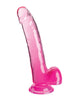 Cargue la imagen en el visor de la galería, King Cock Clear 9" Cock w/Balls - Pink