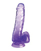 Load image into Gallery viewer, King Cock Clear 6" Cock w/Balls - Purple