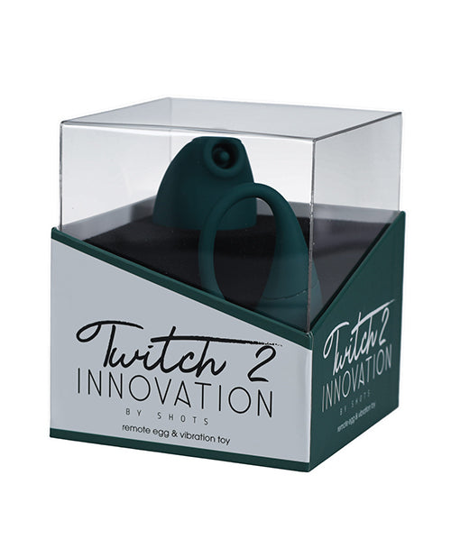Cargue la imagen en el visor de la galería, Shots Twitch 2 Vibrator w/Remote Control Vibrating Egg - Forest Green
