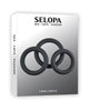 Carregar imagem no visualizador da Galeria, Selopa 3 Ring Circus Silicone Penis Ring Set Black