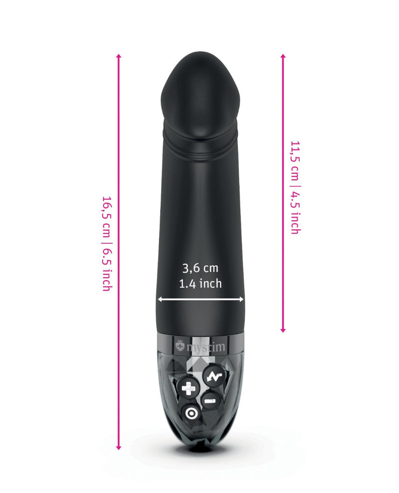 Indlæs billede i gallerifremviser, Mystim Real Deal Neal eStim Realistic Vibrator - Black