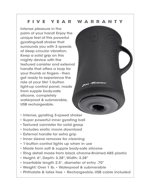 Load image into Gallery viewer, Zero Tolerance Gyro Stroke - Black