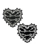 Charger l'image dans la visionneuse de la galerie, Pastease Premium Barbed Wire Heart Reflective - Black O/S