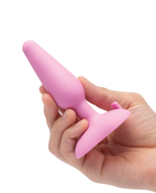 Załaduj obraz do przeglądarki galerii, b-Vibe Beginner's Vibrating Tapered Butt Plug - Pink