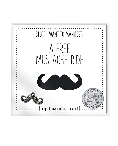Cargue la imagen en el visor de la galería, Warm Human A Free Mustache Ride Mini Card & Charm