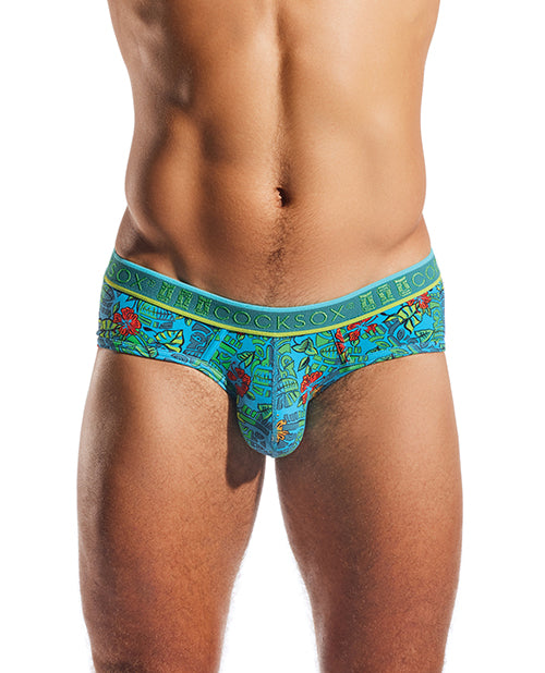 Cargue la imagen en el visor de la galería, Cocksox Contour Pouch Sports Brief - Multi-Color Tiki SM