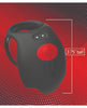 Afbeelding laden in Galerijviewer, Massive Red Dot Cock Ring V3 - Black