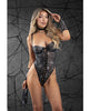 Indlæs billede i gallerifremviser, Play Into My Web Lace-up Teddy 4 pc Set - Black S/M