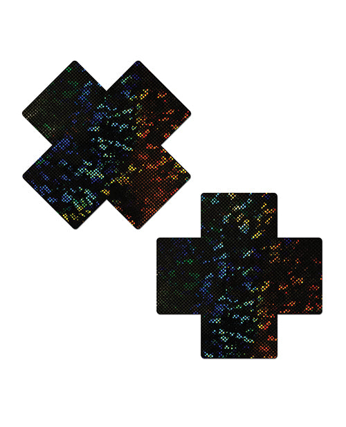 Bild in den Galerie-Viewer laden, Pastease Coverage Disco Plus X Black One Size Breast Covers