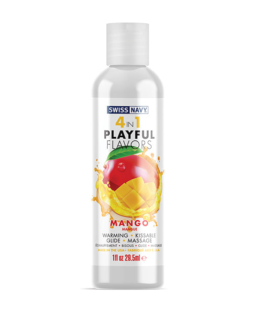 Carica l'immagine nel visualizzatore Galleria, Swiss Navy 4 in 1 Playful Flavors Mango - 1 oz