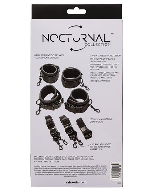 Φόρτωση εικόνας στο πρόγραμμα προβολής Gallery, Nocturnal Collection Adjustable Bed Restraints - Black