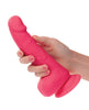 Load image into Gallery viewer, Silicone Studs Neon 6" Dildo - Pink