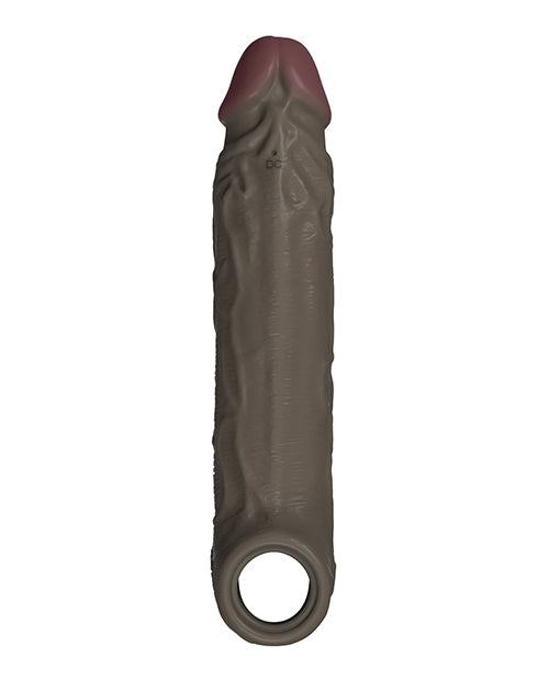 Încărcați imaginea în vizualizatorul Galerie, Shaft Flexskin Liquid Silicone 7.8" Vibrating Sheath - Mahogany
