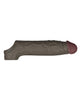 Încărcați imaginea în vizualizatorul Galerie, Shaft Flexskin Liquid Silicone 7.8" Vibrating Sheath - Mahogany