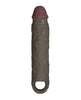 Încărcați imaginea în vizualizatorul Galerie, Shaft Flexskin Liquid Silicone 7.8" Vibrating Sheath - Mahogany