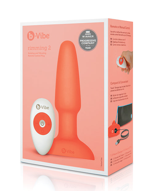 Lataa kuva gallerian katseluohjelmaan, b-Vibe Rimming Plug 2 - Orange