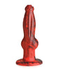 Indlæs billede i gallerifremviser, Creature Cocks Helvulv Stødende & Vibrerende Silikone Dildo - Sort/Rød