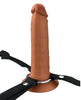 Load image into Gallery viewer, Fantasy X-tensions Elite 7" Silicone Hollow Strap-on - Brown