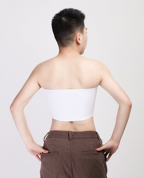 Załaduj obraz do przeglądarki galerii, Gender Fluid Strapless Chest Compression Binder - XXL White