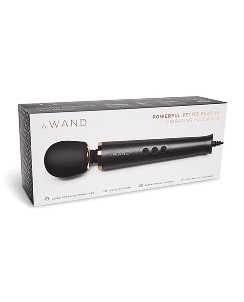 Afbeelding laden in Galerijviewer, Le Wand Powerful Petite Plug-In Vibrating Massager - Black