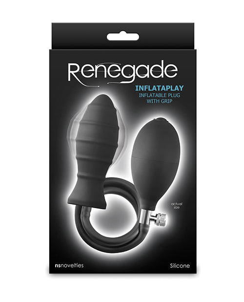 Afbeelding laden in Galerijviewer, Renegade Inflataplay Inflatable Anal Plug - Black