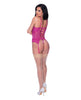 Cargue la imagen en el visor de la galería, Berrylicious Lace Halter Basque & G-String Pink L/XL