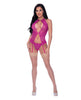 Cargue la imagen en el visor de la galería, Berrylicious Lace Halter Basque & G-String Pink L/XL