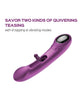 Załaduj obraz do przeglądarki galerii, Tempo Pressure Sensing App-Controlled Flapping Vibrator - Purple