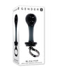 Cargue la imagen en el visor de la galería, Gender X Blow Pop Glass Anal Plug Black Sleek Nonporous