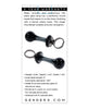 Cargue la imagen en el visor de la galería, Gender X Blow Pop Glass Anal Plug Black Sleek Nonporous