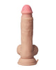 Charger l'image dans la visionneuse de la galerie, Shaft Flexskin Liquid Silicone 7.5" Vibrating Dong w/Balls - Pine