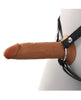 Ladda bilden i Galleri Viewer, Fantasy X-tensions Elite 6" Silicone Hollow Strap-on w/Harness - Brown