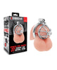 Afbeelding laden in Galerijviewer, Lockmaster Stainless Steel Inverted Micro Chastity Cage w/Urethral Straw - Silver