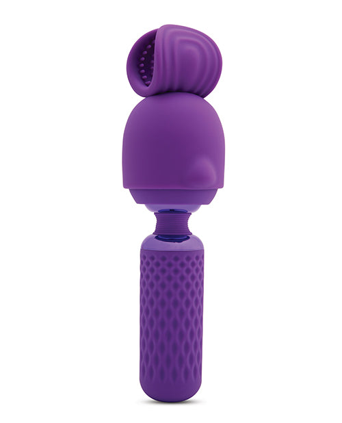 Lataa kuva gallerian katseluohjelmaan, Nu Sensuelle Harlow Mini Wand w/Masturbator Attachment - Purple