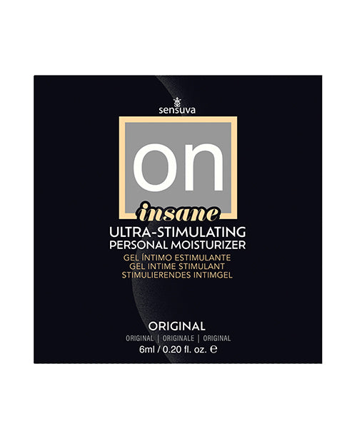 Lataa kuva gallerian katseluohjelmaan, ON Insane Ultra Original Stimulating Personal Moisturizer - 6 ml Single Use Packet