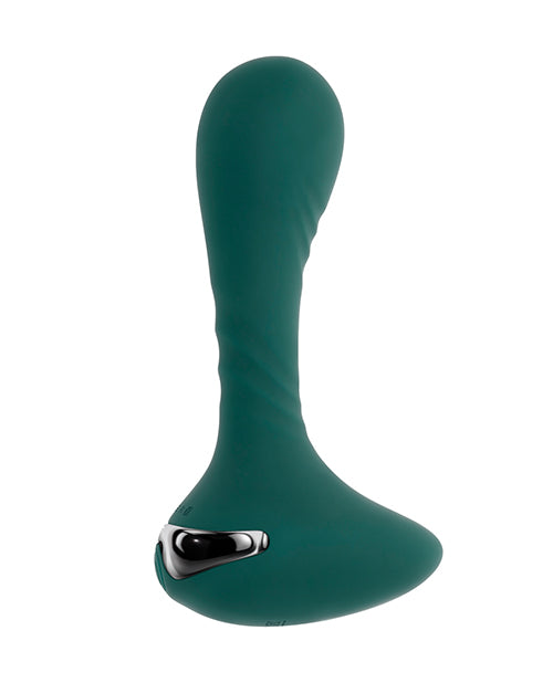 Load image into Gallery viewer, Gender X Goes Anywhere Vibrating Silicone Plug - Teal