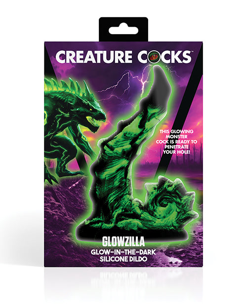 Bild in den Galerie-Viewer laden, Creature Cocks Glowzilla Silicone Dildo - Glow in the Dark
