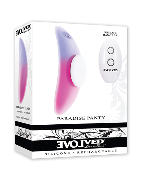 Lataa kuva gallerian katseluohjelmaan, Evolved Paradise Panty Curved Panty Vibe w/Remote Control - Pink/Purple