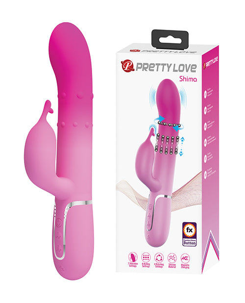 Cargue la imagen en el visor de la galería, Pretty Love Shima Vertical & Horizontal Beads Rabbit - Pink