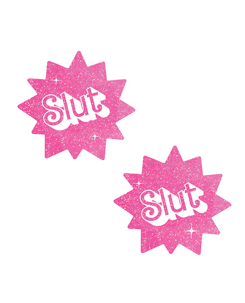 Încărcați imaginea în vizualizatorul Galerie, Neva Nude Glitter Slut Fun Pasties - Pink O/S