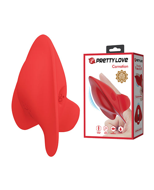Carica l'immagine nel visualizzatore Galleria, Pretty Love Carnation Manta Ray Finger Vibe - Red