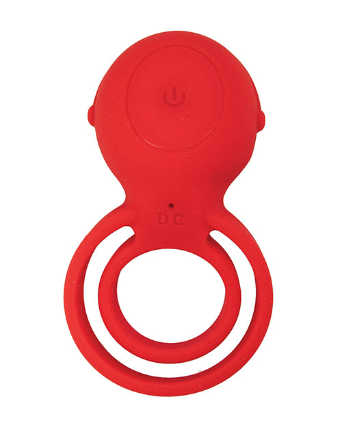 Load image into Gallery viewer, Cockpower Ultimate Vibrating Cock Ring - Red