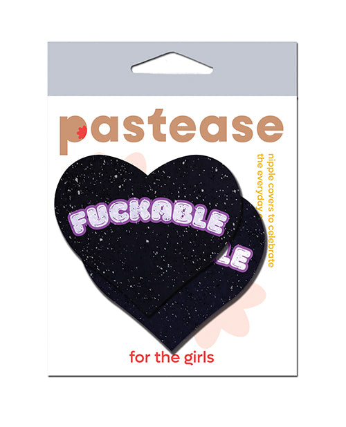 Afbeelding laden in Galerijviewer, Pastease F*CKABLE Heart - Black/Pink O/S