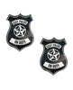Load image into Gallery viewer, Neva Nude Sexy Police Badge Pasties - Black/White O/S