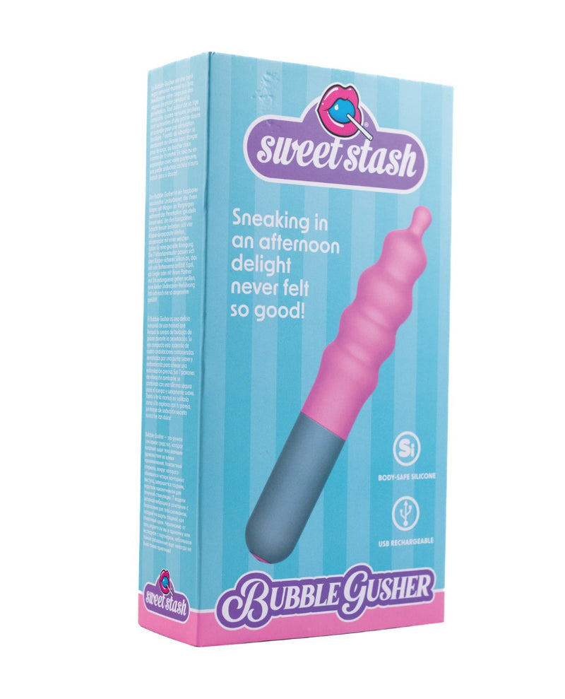 Load image into Gallery viewer, Rock Candy Bubble Gusher Stimulator - Pink/Grey