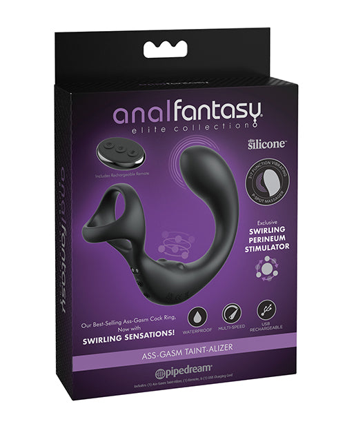 Carica l'immagine nel visualizzatore Galleria, Anal Fantasy Elite Ass-Gasm Taint-Alizer P-Spot Vibrator - Black